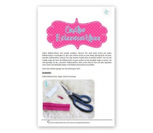 FREeBook Tutorial endlos Reißverschluss - Wie fädle ich einen endlos Reißverschluss ein?